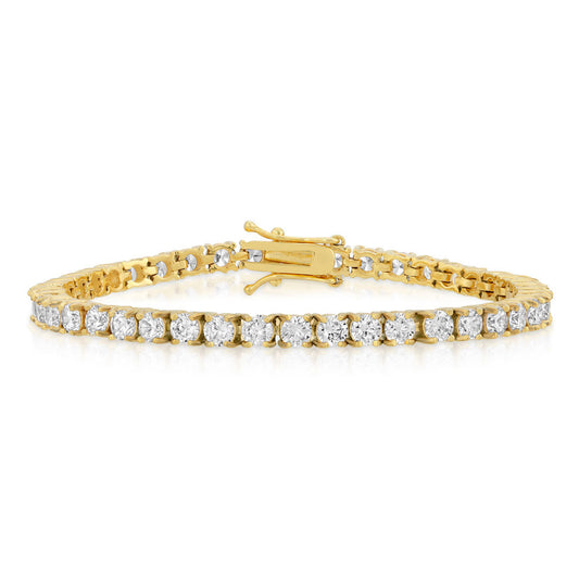 Gold Tennis Bracelet 4MM